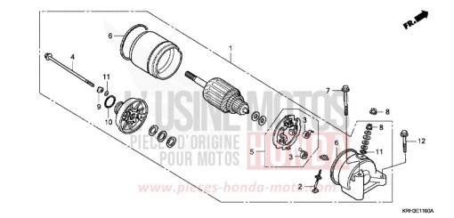 STARTING MOTOR (XR125L3,4,5,6) XR125L5 de 2005